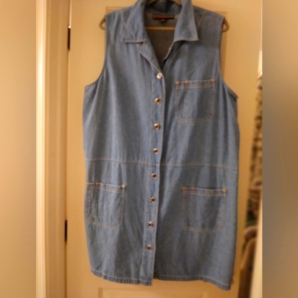 Denim Dress, Sleeveless